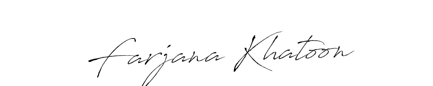 Make a beautiful signature design for name Farjana Khatoon. Use this online signature maker to create a handwritten signature for free. Farjana Khatoon signature style 6 images and pictures png