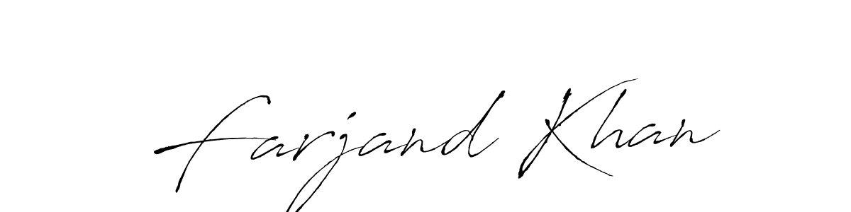 Also we have Farjand Khan name is the best signature style. Create professional handwritten signature collection using Antro_Vectra autograph style. Farjand Khan signature style 6 images and pictures png