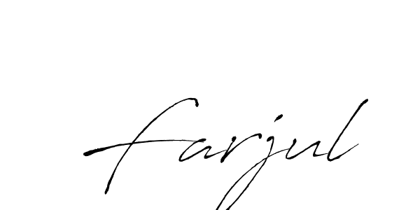 The best way (Antro_Vectra) to make a short signature is to pick only two or three words in your name. The name Farjul include a total of six letters. For converting this name. Farjul signature style 6 images and pictures png