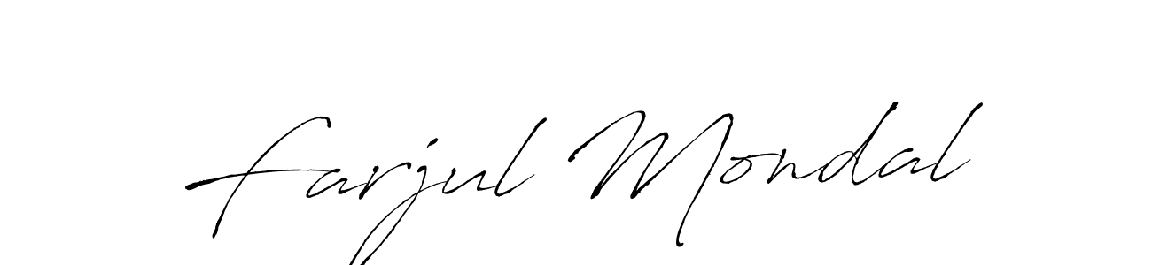 Also You can easily find your signature by using the search form. We will create Farjul Mondal name handwritten signature images for you free of cost using Antro_Vectra sign style. Farjul Mondal signature style 6 images and pictures png