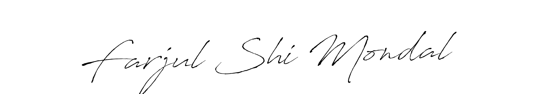 Similarly Antro_Vectra is the best handwritten signature design. Signature creator online .You can use it as an online autograph creator for name Farjul Shi Mondal. Farjul Shi Mondal signature style 6 images and pictures png