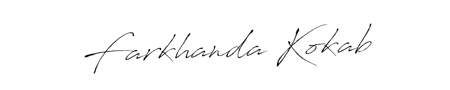 The best way (Antro_Vectra) to make a short signature is to pick only two or three words in your name. The name Farkhanda Kokab include a total of six letters. For converting this name. Farkhanda Kokab signature style 6 images and pictures png