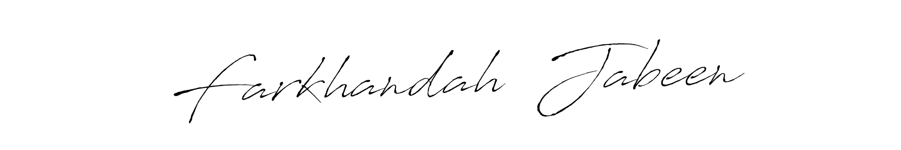 Use a signature maker to create a handwritten signature online. With this signature software, you can design (Antro_Vectra) your own signature for name Farkhandah  Jabeen. Farkhandah  Jabeen signature style 6 images and pictures png