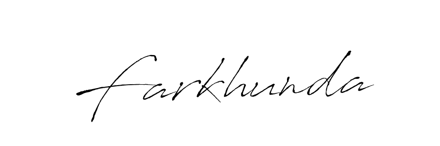 Farkhunda stylish signature style. Best Handwritten Sign (Antro_Vectra) for my name. Handwritten Signature Collection Ideas for my name Farkhunda. Farkhunda signature style 6 images and pictures png