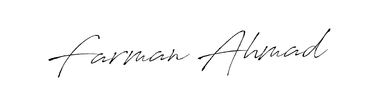 The best way (Antro_Vectra) to make a short signature is to pick only two or three words in your name. The name Farman Ahmad include a total of six letters. For converting this name. Farman Ahmad signature style 6 images and pictures png