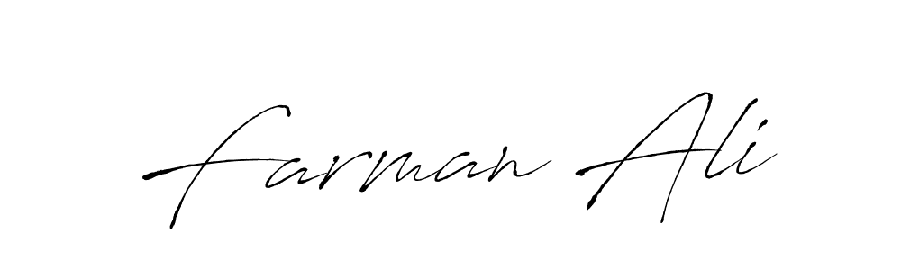 Farman Ali stylish signature style. Best Handwritten Sign (Antro_Vectra) for my name. Handwritten Signature Collection Ideas for my name Farman Ali. Farman Ali signature style 6 images and pictures png