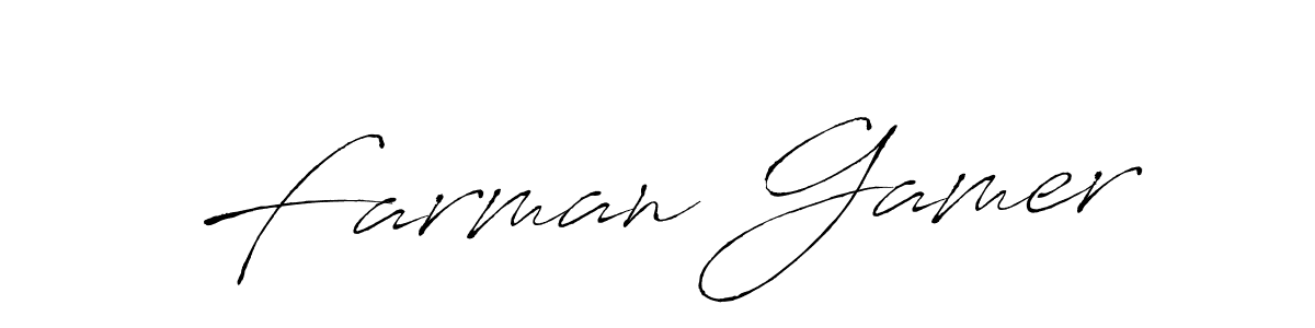 Make a beautiful signature design for name Farman Gamer. With this signature (Antro_Vectra) style, you can create a handwritten signature for free. Farman Gamer signature style 6 images and pictures png