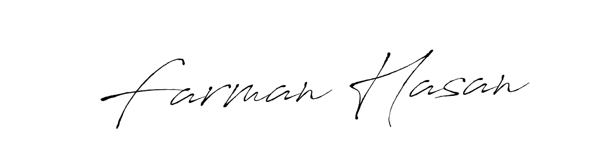 Use a signature maker to create a handwritten signature online. With this signature software, you can design (Antro_Vectra) your own signature for name Farman Hasan. Farman Hasan signature style 6 images and pictures png