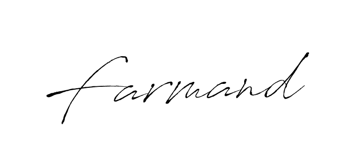 Design your own signature with our free online signature maker. With this signature software, you can create a handwritten (Antro_Vectra) signature for name Farmand. Farmand signature style 6 images and pictures png