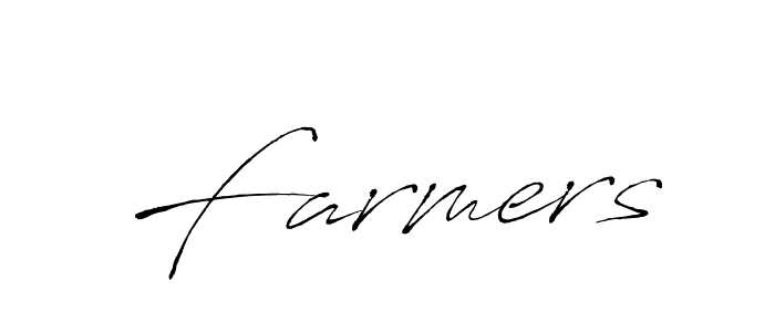 Design your own signature with our free online signature maker. With this signature software, you can create a handwritten (Antro_Vectra) signature for name Farmers. Farmers signature style 6 images and pictures png