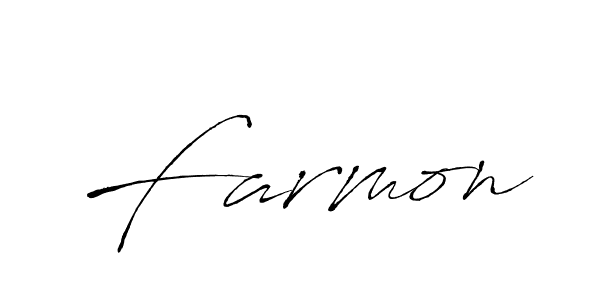 Design your own signature with our free online signature maker. With this signature software, you can create a handwritten (Antro_Vectra) signature for name Farmon. Farmon signature style 6 images and pictures png