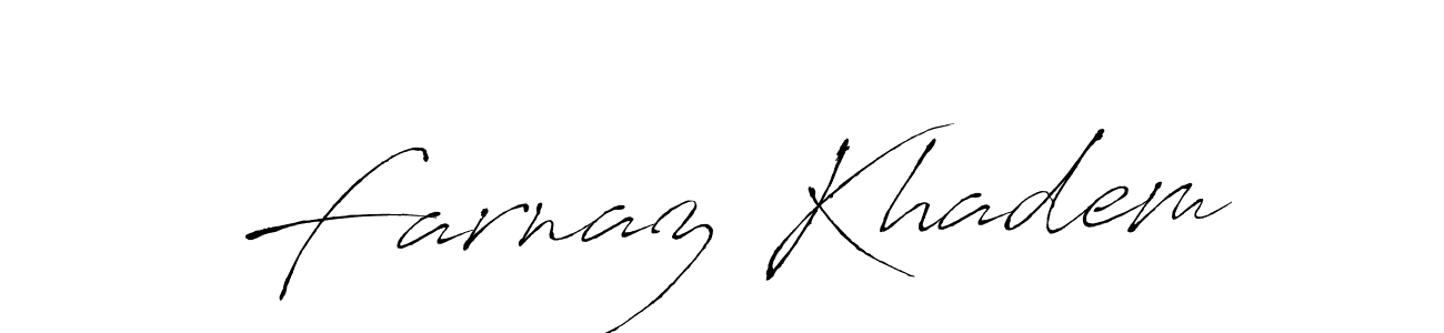 Also we have Farnaz Khadem name is the best signature style. Create professional handwritten signature collection using Antro_Vectra autograph style. Farnaz Khadem signature style 6 images and pictures png