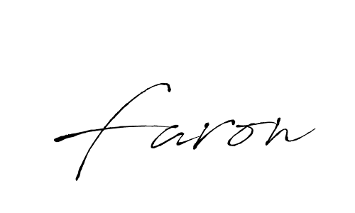 Faron stylish signature style. Best Handwritten Sign (Antro_Vectra) for my name. Handwritten Signature Collection Ideas for my name Faron. Faron signature style 6 images and pictures png