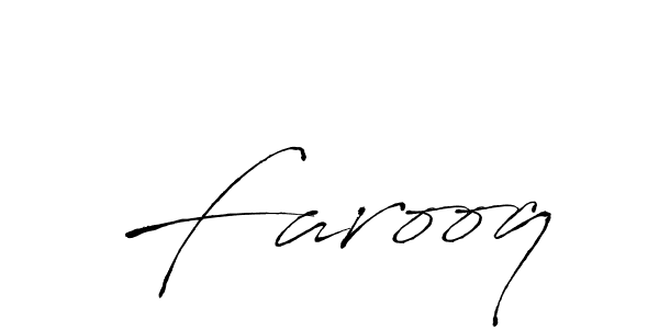 Design your own signature with our free online signature maker. With this signature software, you can create a handwritten (Antro_Vectra) signature for name Farooq. Farooq signature style 6 images and pictures png