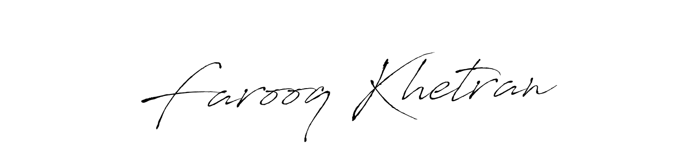 You should practise on your own different ways (Antro_Vectra) to write your name (Farooq Khetran) in signature. don't let someone else do it for you. Farooq Khetran signature style 6 images and pictures png