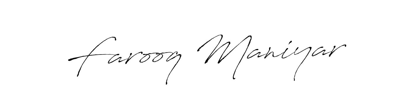 The best way (Antro_Vectra) to make a short signature is to pick only two or three words in your name. The name Farooq Maniyar include a total of six letters. For converting this name. Farooq Maniyar signature style 6 images and pictures png