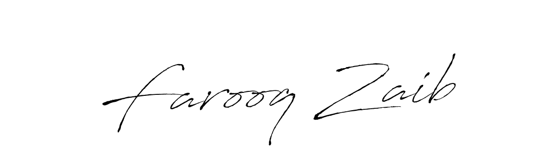 Farooq Zaib stylish signature style. Best Handwritten Sign (Antro_Vectra) for my name. Handwritten Signature Collection Ideas for my name Farooq Zaib. Farooq Zaib signature style 6 images and pictures png