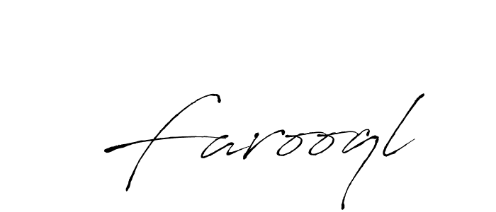 How to make Farooql name signature. Use Antro_Vectra style for creating short signs online. This is the latest handwritten sign. Farooql signature style 6 images and pictures png