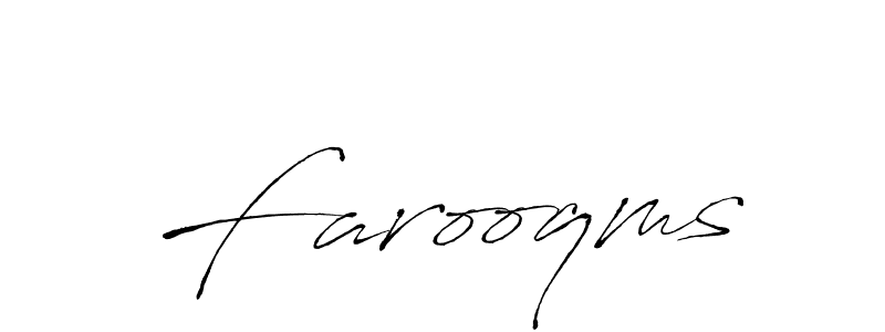 Use a signature maker to create a handwritten signature online. With this signature software, you can design (Antro_Vectra) your own signature for name Farooqms. Farooqms signature style 6 images and pictures png