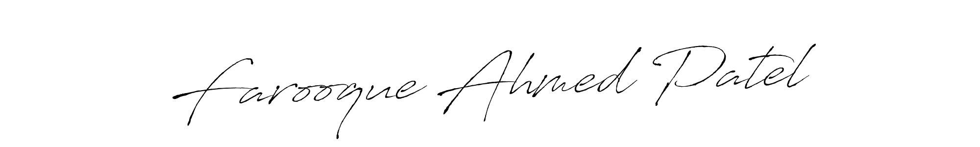 It looks lik you need a new signature style for name Farooque Ahmed Patel. Design unique handwritten (Antro_Vectra) signature with our free signature maker in just a few clicks. Farooque Ahmed Patel signature style 6 images and pictures png