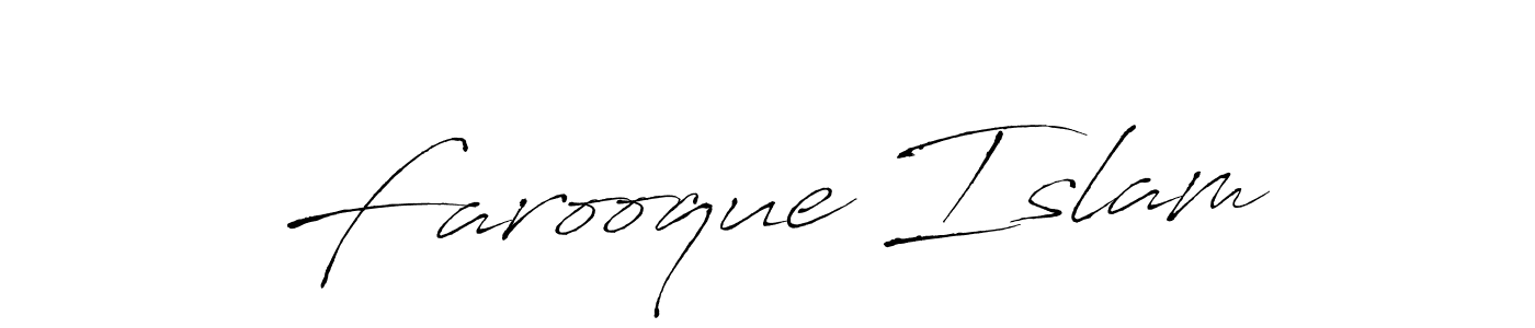 How to make Farooque Islam name signature. Use Antro_Vectra style for creating short signs online. This is the latest handwritten sign. Farooque Islam signature style 6 images and pictures png