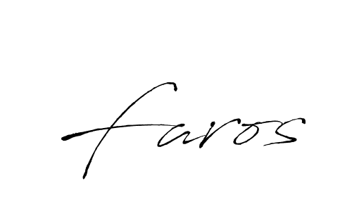 Also we have Faros name is the best signature style. Create professional handwritten signature collection using Antro_Vectra autograph style. Faros signature style 6 images and pictures png