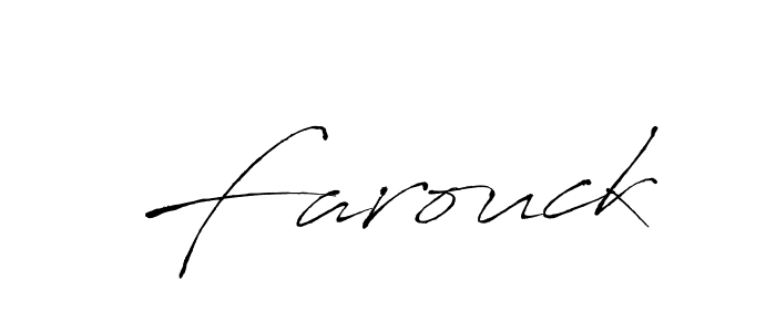 Design your own signature with our free online signature maker. With this signature software, you can create a handwritten (Antro_Vectra) signature for name Farouck. Farouck signature style 6 images and pictures png