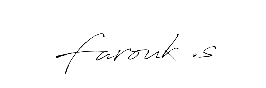 if you are searching for the best signature style for your name Farouk .s. so please give up your signature search. here we have designed multiple signature styles  using Antro_Vectra. Farouk .s signature style 6 images and pictures png