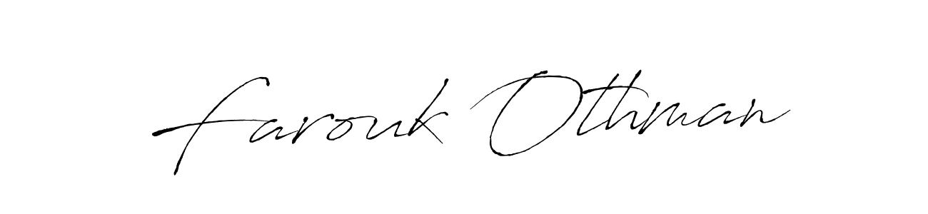 Make a beautiful signature design for name Farouk Othman. With this signature (Antro_Vectra) style, you can create a handwritten signature for free. Farouk Othman signature style 6 images and pictures png