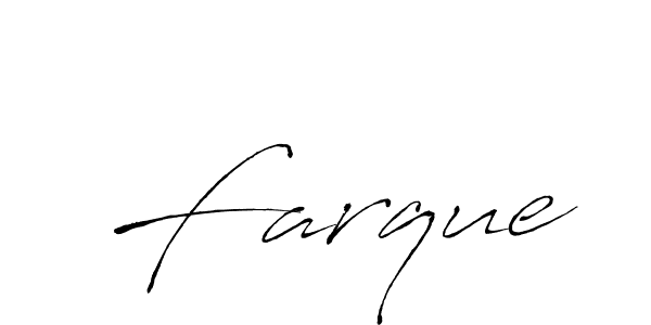 Also we have Farque name is the best signature style. Create professional handwritten signature collection using Antro_Vectra autograph style. Farque signature style 6 images and pictures png