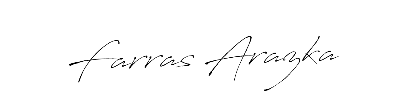 It looks lik you need a new signature style for name Farras Arazka. Design unique handwritten (Antro_Vectra) signature with our free signature maker in just a few clicks. Farras Arazka signature style 6 images and pictures png