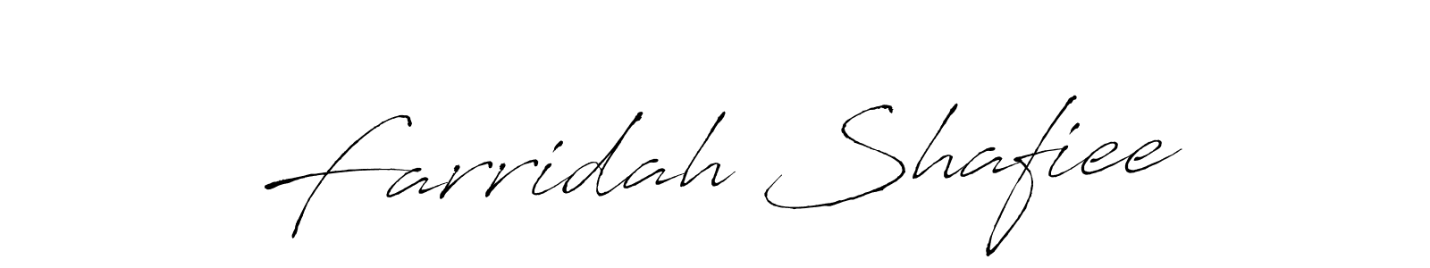 Design your own signature with our free online signature maker. With this signature software, you can create a handwritten (Antro_Vectra) signature for name Farridah Shafiee. Farridah Shafiee signature style 6 images and pictures png