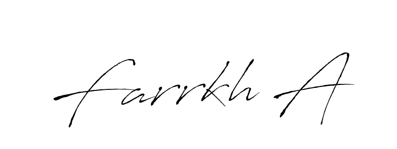 Similarly Antro_Vectra is the best handwritten signature design. Signature creator online .You can use it as an online autograph creator for name Farrkh A. Farrkh A signature style 6 images and pictures png