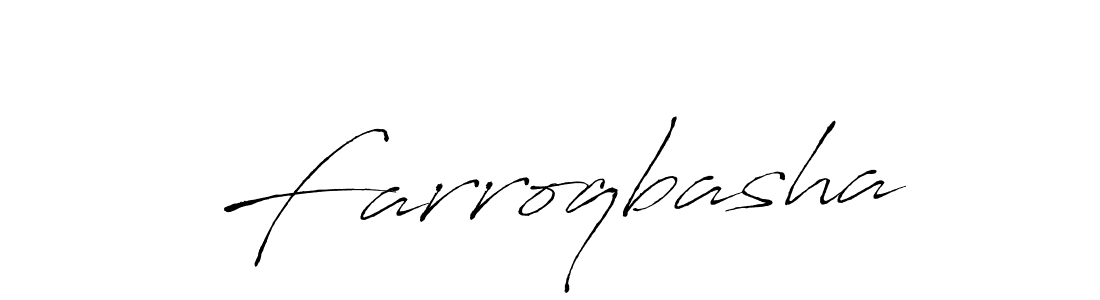 How to make Farroqbasha signature? Antro_Vectra is a professional autograph style. Create handwritten signature for Farroqbasha name. Farroqbasha signature style 6 images and pictures png