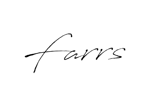 Design your own signature with our free online signature maker. With this signature software, you can create a handwritten (Antro_Vectra) signature for name Farrs. Farrs signature style 6 images and pictures png