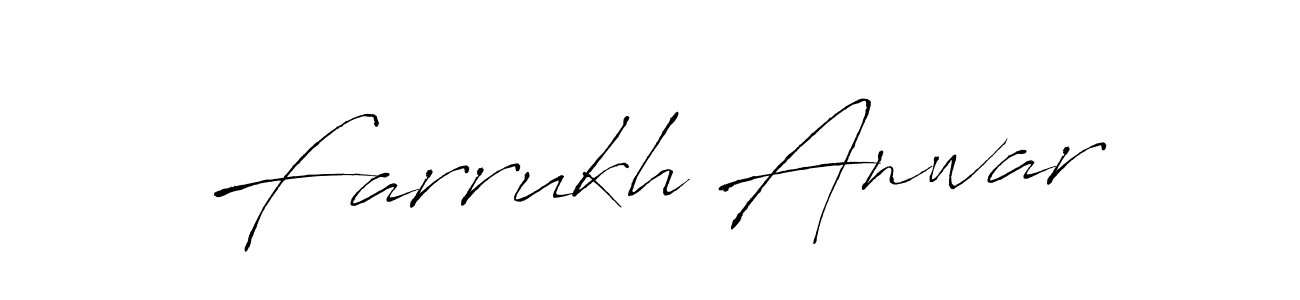 Antro_Vectra is a professional signature style that is perfect for those who want to add a touch of class to their signature. It is also a great choice for those who want to make their signature more unique. Get Farrukh Anwar name to fancy signature for free. Farrukh Anwar signature style 6 images and pictures png