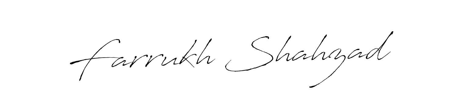 How to make Farrukh Shahzad signature? Antro_Vectra is a professional autograph style. Create handwritten signature for Farrukh Shahzad name. Farrukh Shahzad signature style 6 images and pictures png