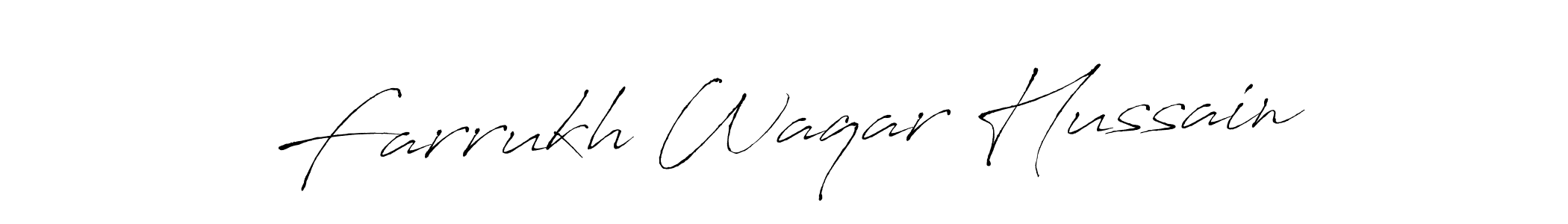 Make a beautiful signature design for name Farrukh Waqar Hussain. Use this online signature maker to create a handwritten signature for free. Farrukh Waqar Hussain signature style 6 images and pictures png