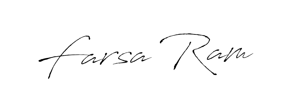 It looks lik you need a new signature style for name Farsa Ram. Design unique handwritten (Antro_Vectra) signature with our free signature maker in just a few clicks. Farsa Ram signature style 6 images and pictures png