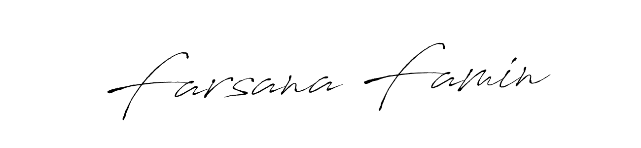 Make a beautiful signature design for name Farsana Famin. Use this online signature maker to create a handwritten signature for free. Farsana Famin signature style 6 images and pictures png