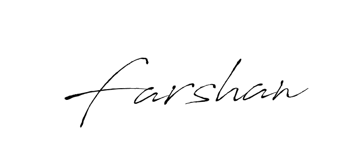Farshan stylish signature style. Best Handwritten Sign (Antro_Vectra) for my name. Handwritten Signature Collection Ideas for my name Farshan. Farshan signature style 6 images and pictures png