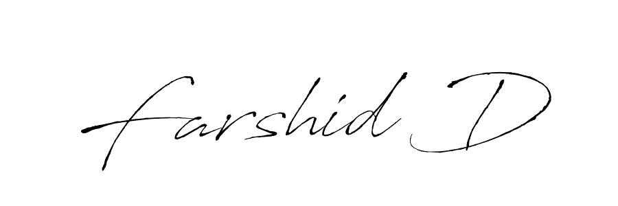 Similarly Antro_Vectra is the best handwritten signature design. Signature creator online .You can use it as an online autograph creator for name Farshid D. Farshid D signature style 6 images and pictures png