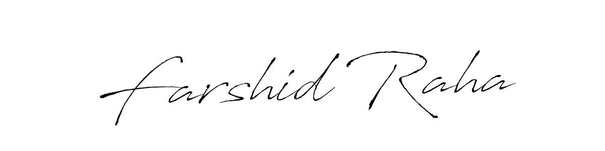 Also we have Farshid Raha name is the best signature style. Create professional handwritten signature collection using Antro_Vectra autograph style. Farshid Raha signature style 6 images and pictures png