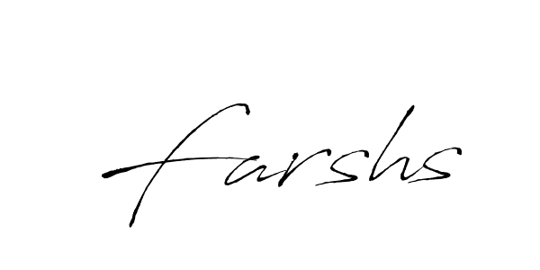 if you are searching for the best signature style for your name Farshs. so please give up your signature search. here we have designed multiple signature styles  using Antro_Vectra. Farshs signature style 6 images and pictures png