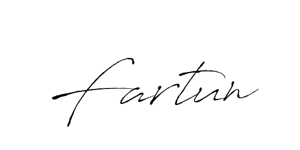Use a signature maker to create a handwritten signature online. With this signature software, you can design (Antro_Vectra) your own signature for name Fartun. Fartun signature style 6 images and pictures png