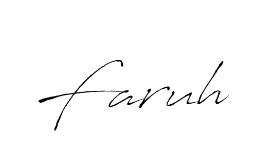 Create a beautiful signature design for name Faruh. With this signature (Antro_Vectra) fonts, you can make a handwritten signature for free. Faruh signature style 6 images and pictures png