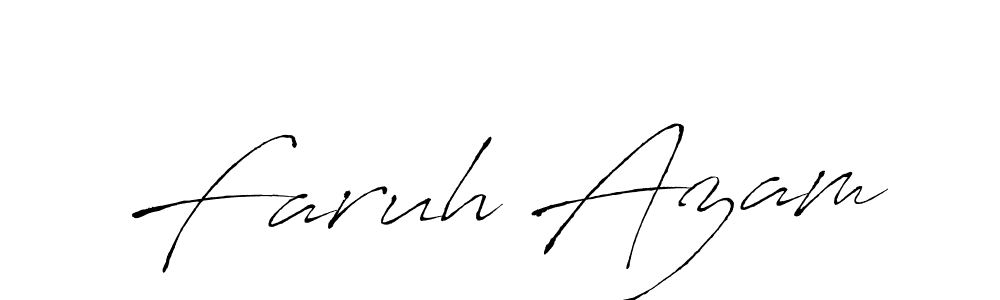 How to make Faruh Azam signature? Antro_Vectra is a professional autograph style. Create handwritten signature for Faruh Azam name. Faruh Azam signature style 6 images and pictures png