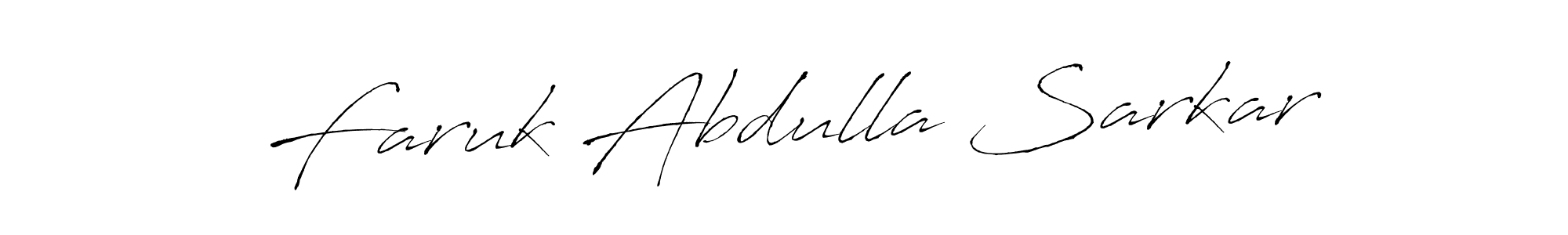 Faruk Abdulla Sarkar stylish signature style. Best Handwritten Sign (Antro_Vectra) for my name. Handwritten Signature Collection Ideas for my name Faruk Abdulla Sarkar. Faruk Abdulla Sarkar signature style 6 images and pictures png