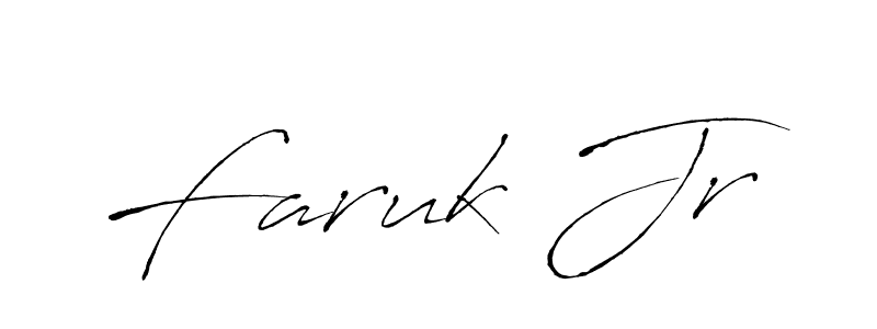 Design your own signature with our free online signature maker. With this signature software, you can create a handwritten (Antro_Vectra) signature for name Faruk Jr. Faruk Jr signature style 6 images and pictures png