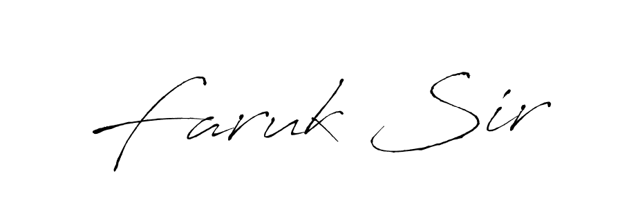 Faruk Sir stylish signature style. Best Handwritten Sign (Antro_Vectra) for my name. Handwritten Signature Collection Ideas for my name Faruk Sir. Faruk Sir signature style 6 images and pictures png